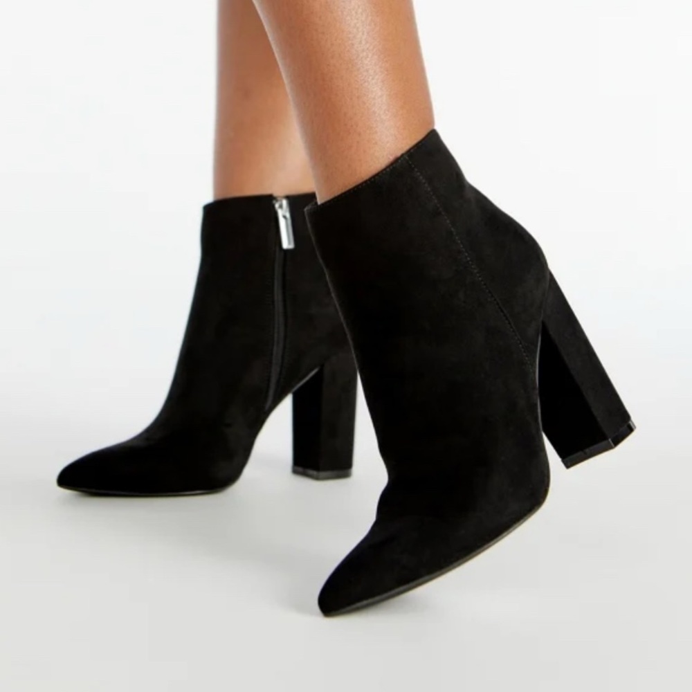 JustFab Black Ankle Boots